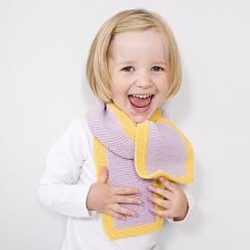 MillaMia Knitting Kit Gift Set August Scarf in Extrafine Merino Wool Petal Pink and Putty Grey