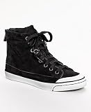 Coach Fatima Kidsuede Womens High Top Sneaker Shoes A1039 Black