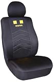 Front Low Back Car Truck SUV Bucket Seat Cover - MOMO Italy Style #7 Black/Yellow