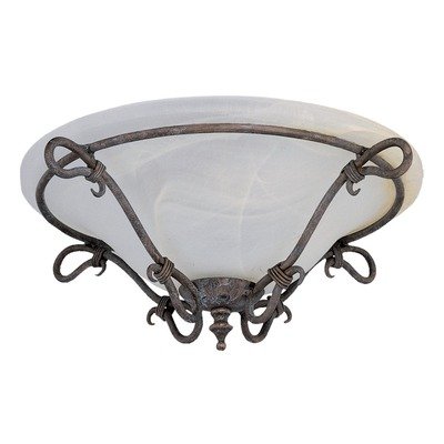 Wrough Iron Light Kit Champagne Glass
