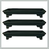 8 Inch Bonsai Pot Humidity Tray 3 Pack - Classic Brown - By joebonsai