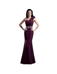 Floor Length Chiffon One Shoulder Evening Dress/Bridesmaid Dress/Wedding Party Dress 