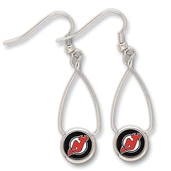 New Jersey Devils French Loop Earrings