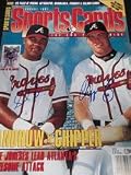 Atlanta Braves (Chipper Jones / Andruw Jones) Autographed Magazine - Autographed MLB Magazines
