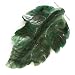 Green Jade Quartz 48mm Carved Leaf Focal Pendant Bead