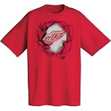 Majestic NHL Club Collection Detroit Red Wings Ripped T-shirt