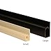 Electriduct Large Hook Channel Cable Raceway Desk Cord and Wire Organizer - 58 Inch (Pack of 2) - Black