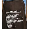 CK Products Brown Expression Cooking Apron "15 ExcUnited Stateses For Eating Chocolate . . . "