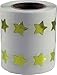 InstockLabels Gold Star Stickers 1/2 Inch 1,000 Adhesive Stickers, Gold