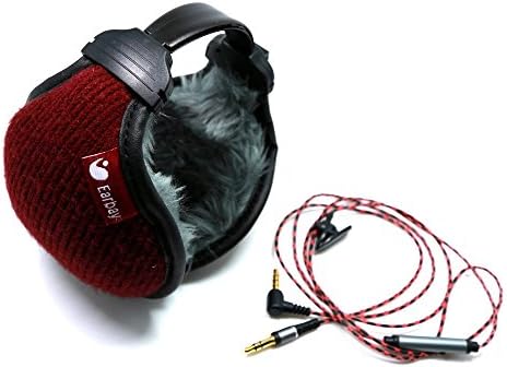 Earbay Womens Ear Warmers with Headphone Earmuffs(Red)