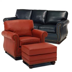 Distinction Leather 514 Series Manchester 4 Pc. Leather Living Room Set