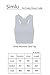 Simlu Women Basic Sleeveless Sexy Racerback Cotton Bustier Cropped Tank Top Vest
