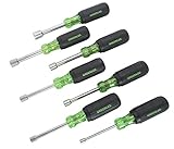 Greenlee 0253-01C Nut Driver Set With 3' Hollow Shaft, 7 Piece [並行輸入品]