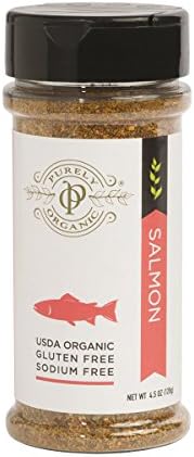 Purely Organic Spice Blend Rub - For Salmon - 4.5 Ounce