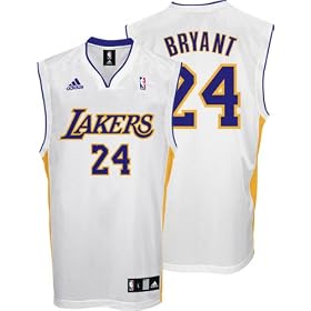 Kobe Bryant Jersey: adidas White Replica #24 Los Angeles Lakers Jersey