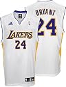 Kobe Bryant Los Angeles Lakers White Replica Adidas NBA Jersey