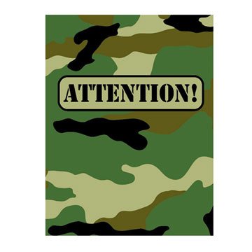 Camouflage Invitations 8ct