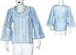 Kurti India Dress Womens Top Casual Wear Chikan Embroidery Size L (ctop436)