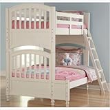 BuildABear 63415 Pawsitively Yours Twin Over Full Bunk Bed in Vanilla