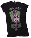 Sourpuss Womens FEELIN' LUCKY? T-Shirt in Black- All Sizes