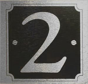 eCobbler Stick On Door Numbers 0 To 9 - Number 2 Black: Amazon.co.uk