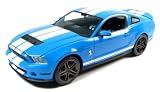 1:18 2010 Shelby GT 500 Brabber Blue with White Stripes