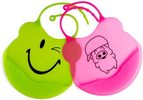 Silicone Bib for babies and young toddlers (Pink)