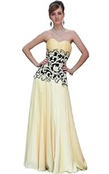 Maternity Crystal Applique Crystals Lace Beaded Corset   Waistline Chiffon/Taffeta/Tulle Prom Dress 