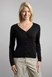 Womens Silk & Cotton V Neck Cardigan