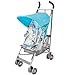 Maclaren Volo Stroller - Silver Rotary Print Blue