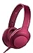 Sony h.ear on Premium Hi-Res Stereo Headphones, Bordeaux Pink