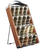 Kamenstein 16-Jar 3-in-1 Spice Rack - Black/Stainless
