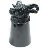 KG001-Ram: Black Ram Animal Shot Glass