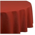 Rose Tree Royal Linen 70-inch Round Tablecloth, Paprika