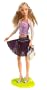 Barbie Fashion Fever - Barbie Doll with Lavender Butterfly Shirt and Striped Skirt