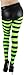 ToBeInStyle Women’s Wide Horizontal Contrast Stripe Tights Opaque Hosiery