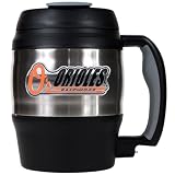 Sports MLB ORIOLES 52oz. Stainless Steel Macho Travel Mug with Bottle Opener/Stainless Steel Bottle Opener Stainless Steel