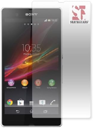 [SlickGearsTM] Sony Xperia Z C6603 T-Mobile Black Heavy Duty Impact Armor Kickstand Case + Premium HD Screen Protector