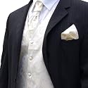 Paul Malone Hochzeitsweste Set 5tlg elfenbein ivory