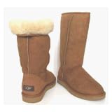 Ugg Australia 5815 Classic Women Tall Sheepskin Chestnut Boots Size 8
