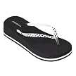 Women's Xhilaration&reg; Linnie Flip Flops - Black/White