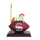 6.5" NFL Denver Broncos Football Clock and Pen Office Desk Set