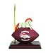 NFL Denver Broncos Football Clock & Pen Office Desk Set
