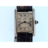 Vintage Antique watch: Pre-owned Ladies Cartier Watch Must de Sterling Silver RARE WHITE Dial Swiss... by Cartier