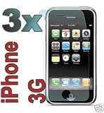 iPhone 3G Screen Protector with Lint Cleaning Cloth (3 Pack)