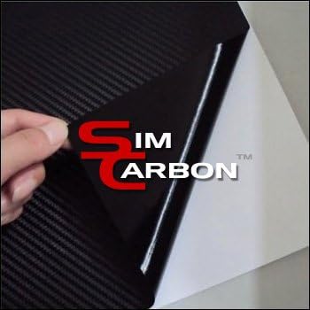 SimCarbon 3D Carbon Fiber Vinyl Film Wrap-BLACK 60" x 30 Feet Sheet