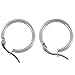 Areke Women's Cute Small Hoop Earrings Stainless Steel Ear Ring 3 Pairs a Set Color Silver