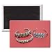 Navajo bracelets (silver and turquoise) by.. - 3x2 inch Fridge Magnet - large magnetic button - Magnet