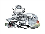 Cookwell 25 Piece Surgical Stainless Steel Cookware Set