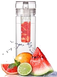 Infuser Water Bottle 27 Ounce - Made of durable Eastman TritanTM - Create Your Own Flavored Water, Naturally, with Ingredients YOU Select | FREE SHIPPING! (in USA) | The Fun & Healthy Way to Enjoy Your Daily Water.